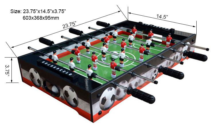  24" MDF table top soccer table 2