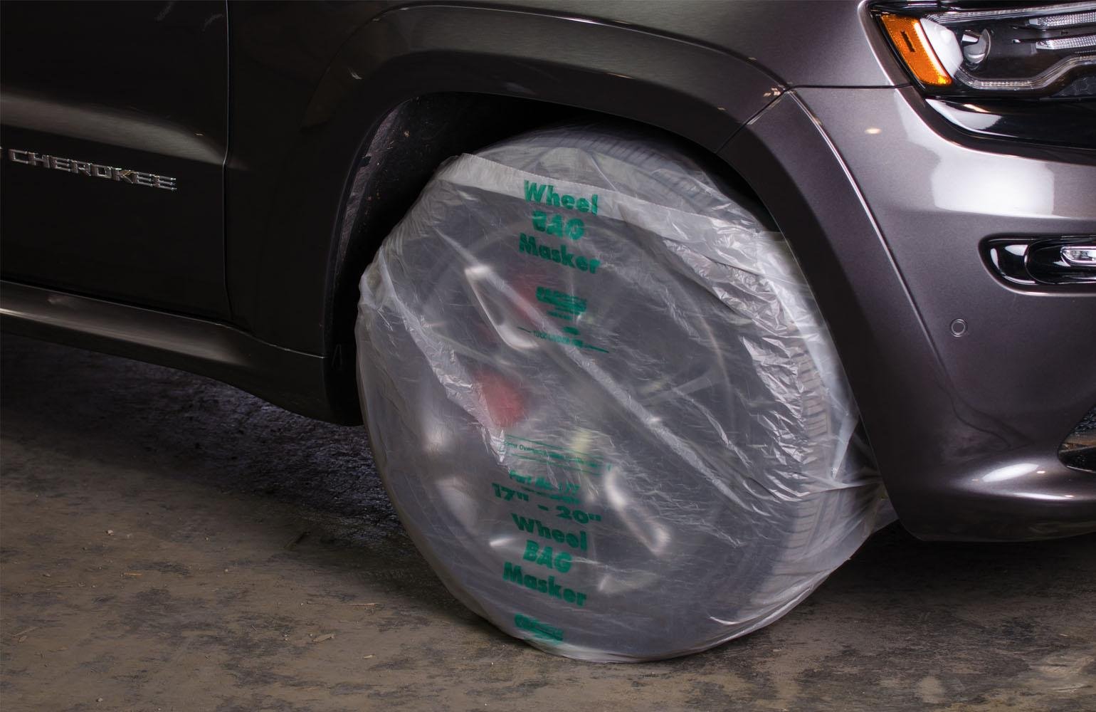 Disposable Plastic Car Wheel Covers 2
