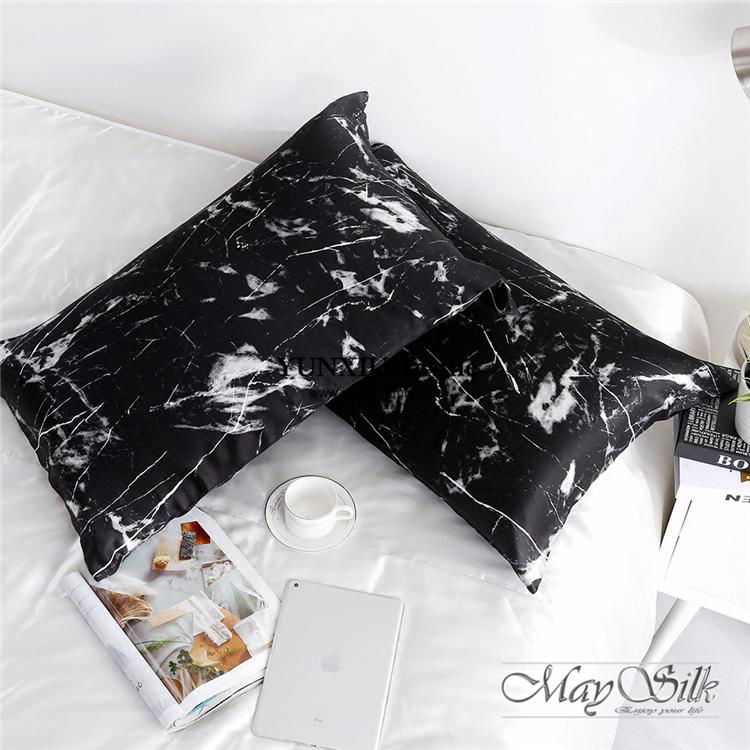 22mm mulberry printing Silk Pillowcase with high quality No MOQ