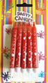 Red Straight Body Print Birthday Candles Full And Hollow Heart 10 Holders 1