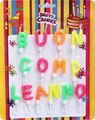 Customized Colored Birthday Alphabet Letter Birthday Candles With Seats