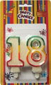 Glitz White Number Birthday Candles