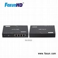FOXUN 1080P 120M HDMI exender over IP with 4XRJ45 port 3