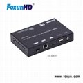 FOXUN  4K HDMI+USB KVM Extender over IP/Fiber 5
