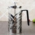 Double Wall Stainless Steel Coffee Press Palm Restaurant French Press Coffee Mak