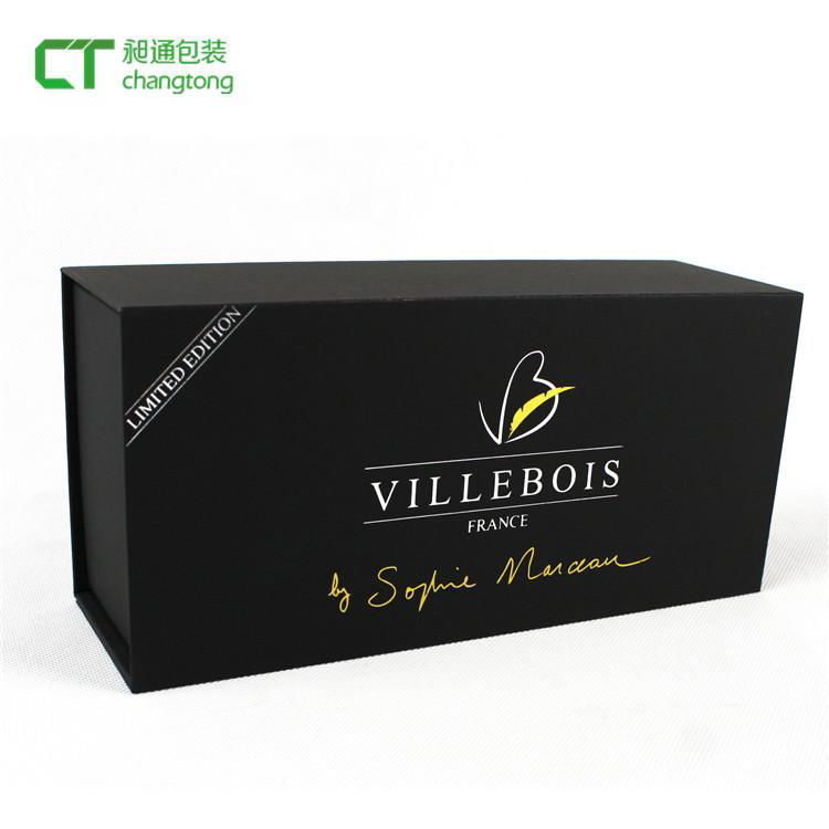 Elegant shape square luxury magnetic paper small folding gift box 3