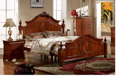Classical American solid wood bed
