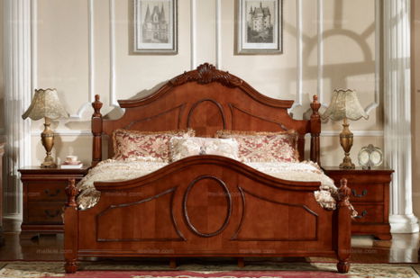 Classical American solid wood bed 2