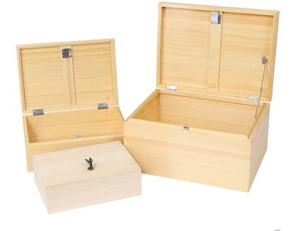 soild wood storage box