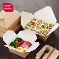 Cheap custom fast food snack paper packaging box