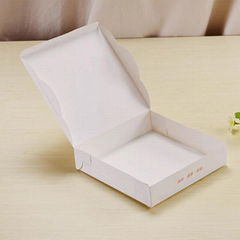 Factory directly square white pizza corrugated cardboard box