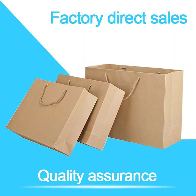 Supplier design kraft paper shopping packing bag with customer design