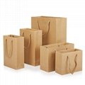 Supplier design kraft paper shopping packing bag with customer design 4