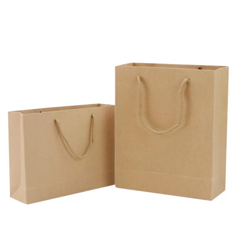 Supplier design kraft paper shopping packing bag with customer design 5