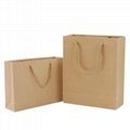 Supplier design kraft paper shopping packing bag with customer design 5
