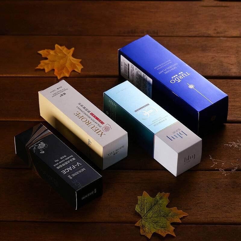 Wholesale color cardboard skin care cosmetic packaging box 2