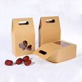 Brown fashion rigid kraft good quality kraft box for shopping 1