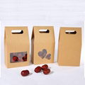 Brown fashion rigid kraft good quality kraft box for shopping 2