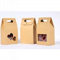 Brown fashion rigid kraft good quality kraft box for shopping 5