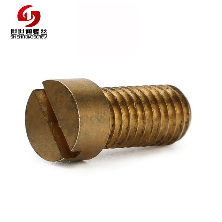 brass slotted fillister head machine screw 4