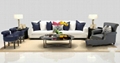 European-style fabric sofa combination living room simple European style 1