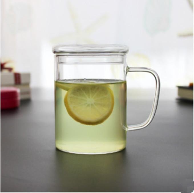 High Quality Fashion high borosilicate glass tea cups with handle 4