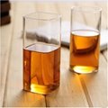 Comfortable High Quality Square cheap glass water cup 2