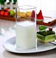 Comfortable High Quality Square cheap glass water cup 5