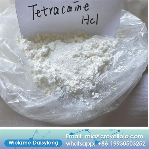 anti-pain powder Tetracaine hydrochloride CAS 136-47-0 powder Tetracaine Hcl  2