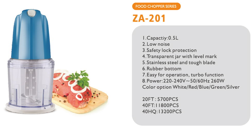 Food Chopper  capacity 1.8L 1.2L 0.5L meat tendon bone vegetables fruits herb