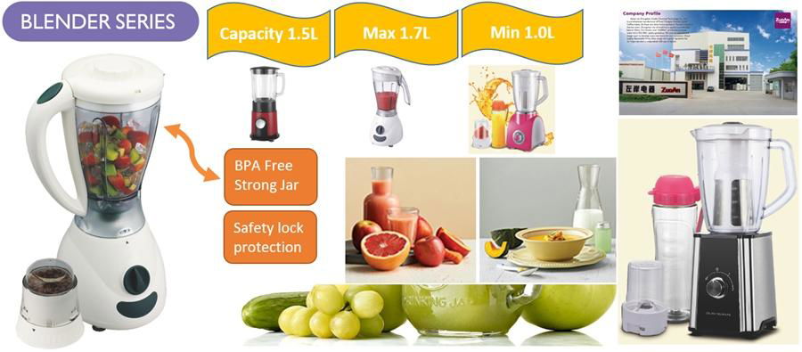 Juice Blender  capacity 1.0L 1.5L 1.7L  gift portable drinking bottle 2