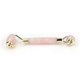 Natural Rose Crystal Quartz Stone Facial Pink Jade Roller Massager Tool 3