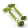 Natural Green Jade Facial Beauty Massager Tool Jade Roller Face Thin Massager 2