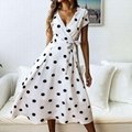 Fashionable casual Printed Dress