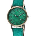 Special Colorful Dial Alloy Unisex Watch with Leather Strap 1