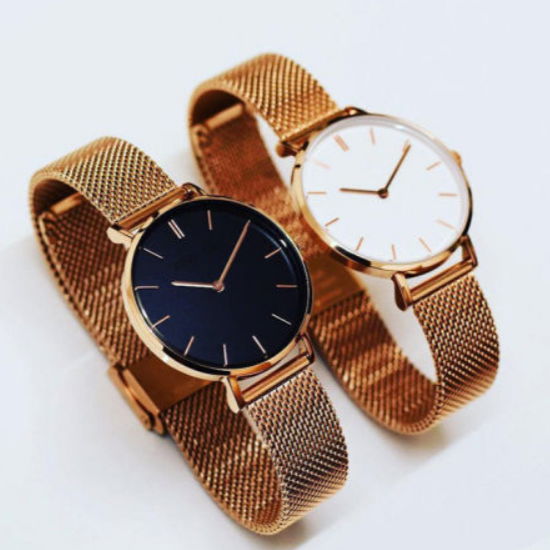 Stainless Steel Mesh Band Watch for Man and Woman