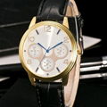 Round Quartz Leather Watch for Man 3