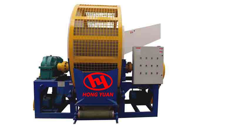 Rubber tire shredder for waste tyre 