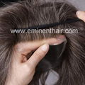  Human Hair Natural Soft Men's Toupee 2