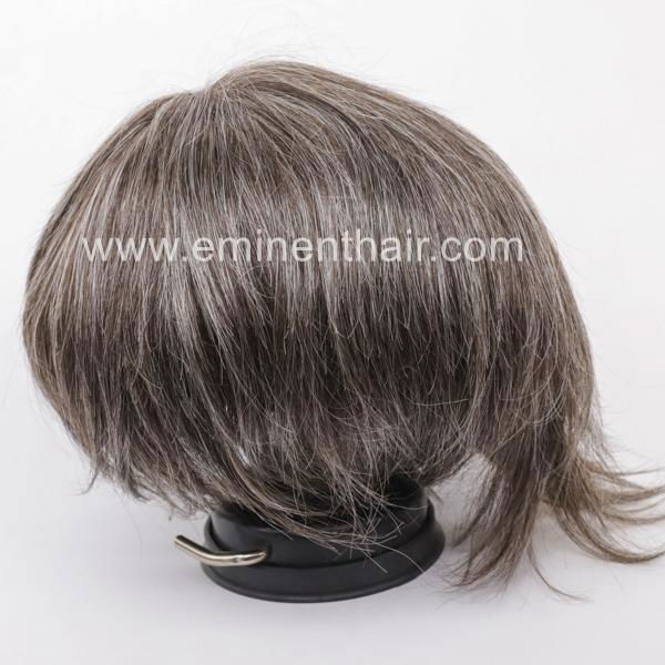  Human Hair Natural Soft Men's Toupee 5