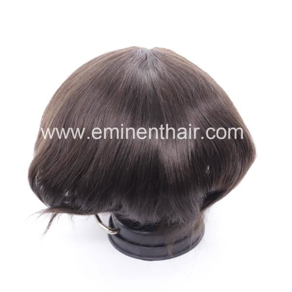 Bleach Knot Soft Hair Replacement Toupee 4