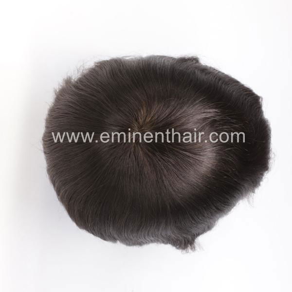 Bleach Knot Soft Hair Replacement Toupee 5