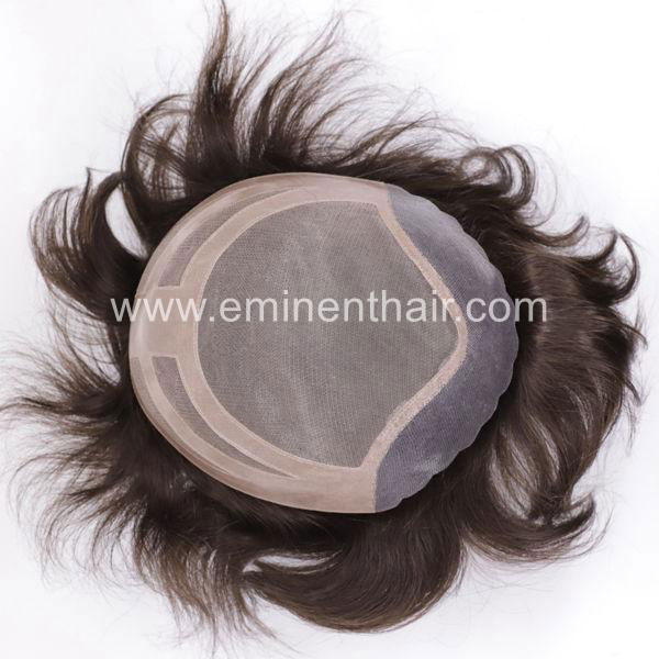 PU Front Stock Hair Toupee Wigs Toupee 2