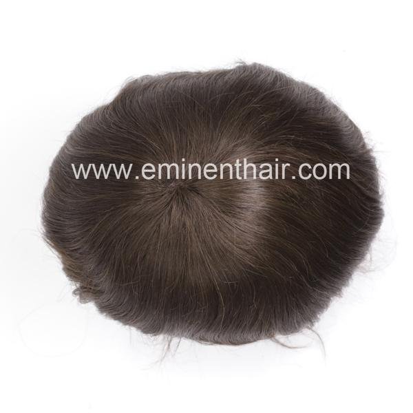 PU Front Stock Hair Toupee Wigs Toupee 4