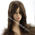 Lace with Clear PU Edge Silk Top Wigs