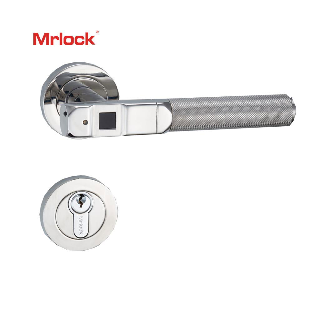 Mrlock Electronic Fingerprint Security wood Door Lock Key Entrance Handle