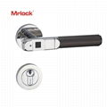 Mrlock Electronic Fingerprint Security wood Door Lock Key Entrance Handle 3