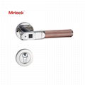 Mrlock Electronic Fingerprint Security wood Door Lock Key Entrance Handle