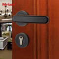 Mrlock interior indoor solid casting door lever handle lock 4