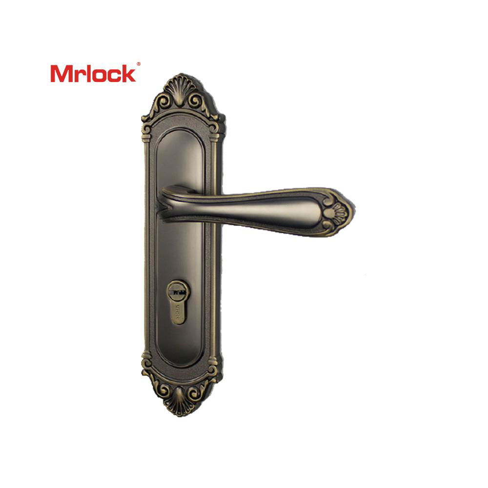 Mrlock Zink Alloy front storm door handle with lock